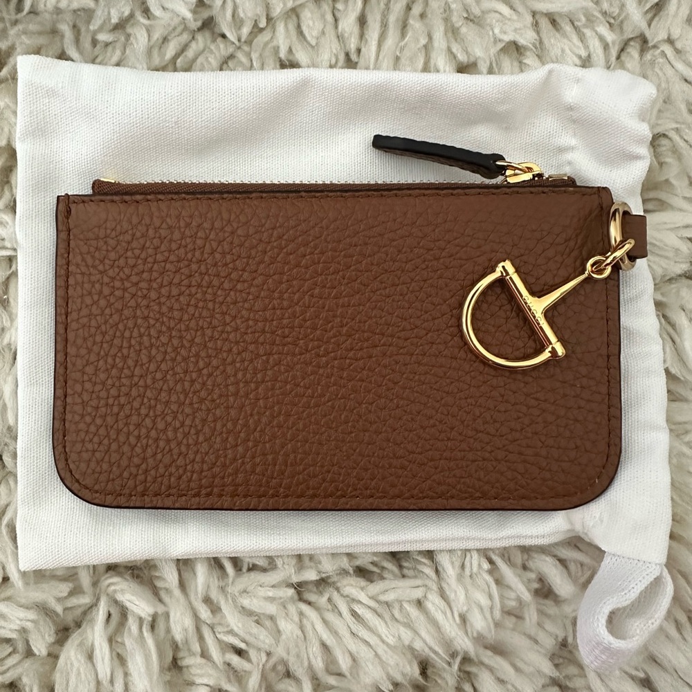 NEW NEVER USED Gucci Half Horsebit card case - Picture 3 of 4